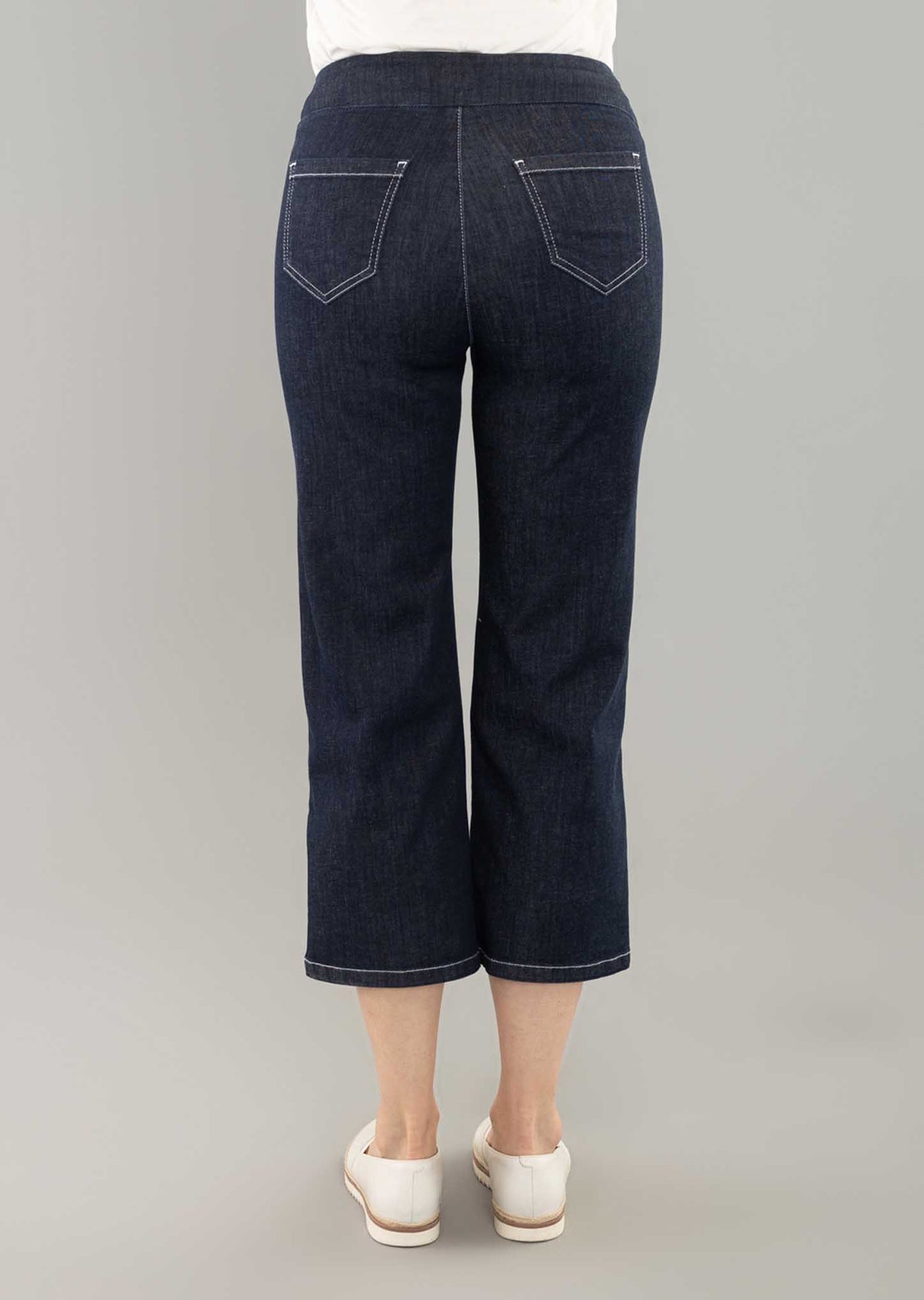 Bonaire Denim Crop Wide Leg Pant Lisette L