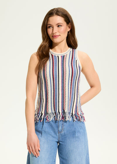 Vertical Stripe Cami Sweater French Dressing Jeans