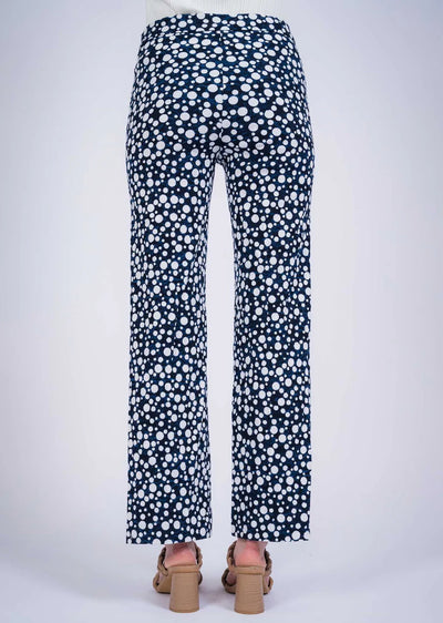 Dot Jacquard 30" Wide Leg Pant Lisette L