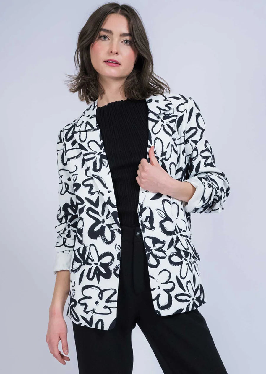 Eleanor Fabric 24'' Printed Jacket Lisette L