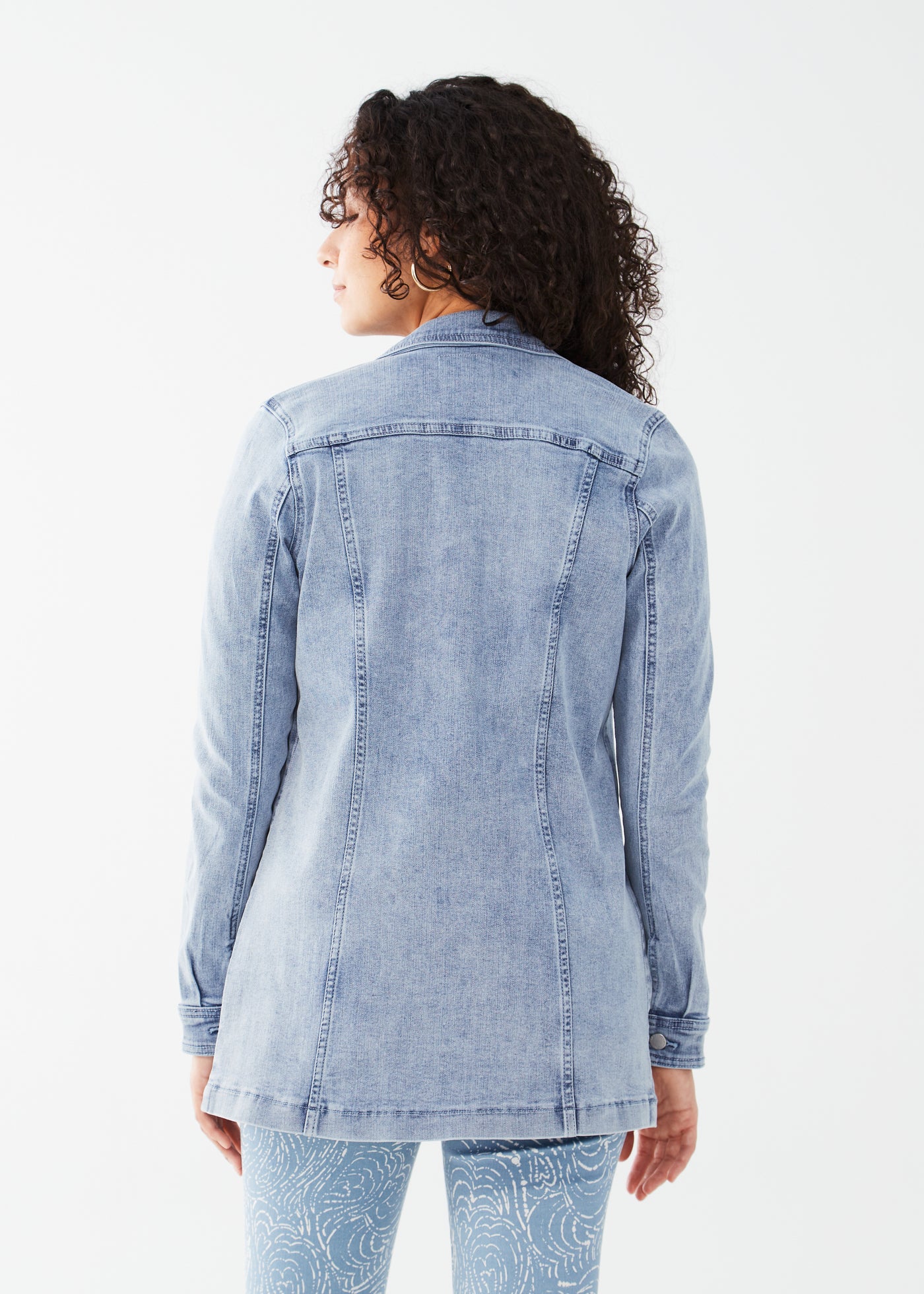 French Dressing Jeans Long Denim Jacket 