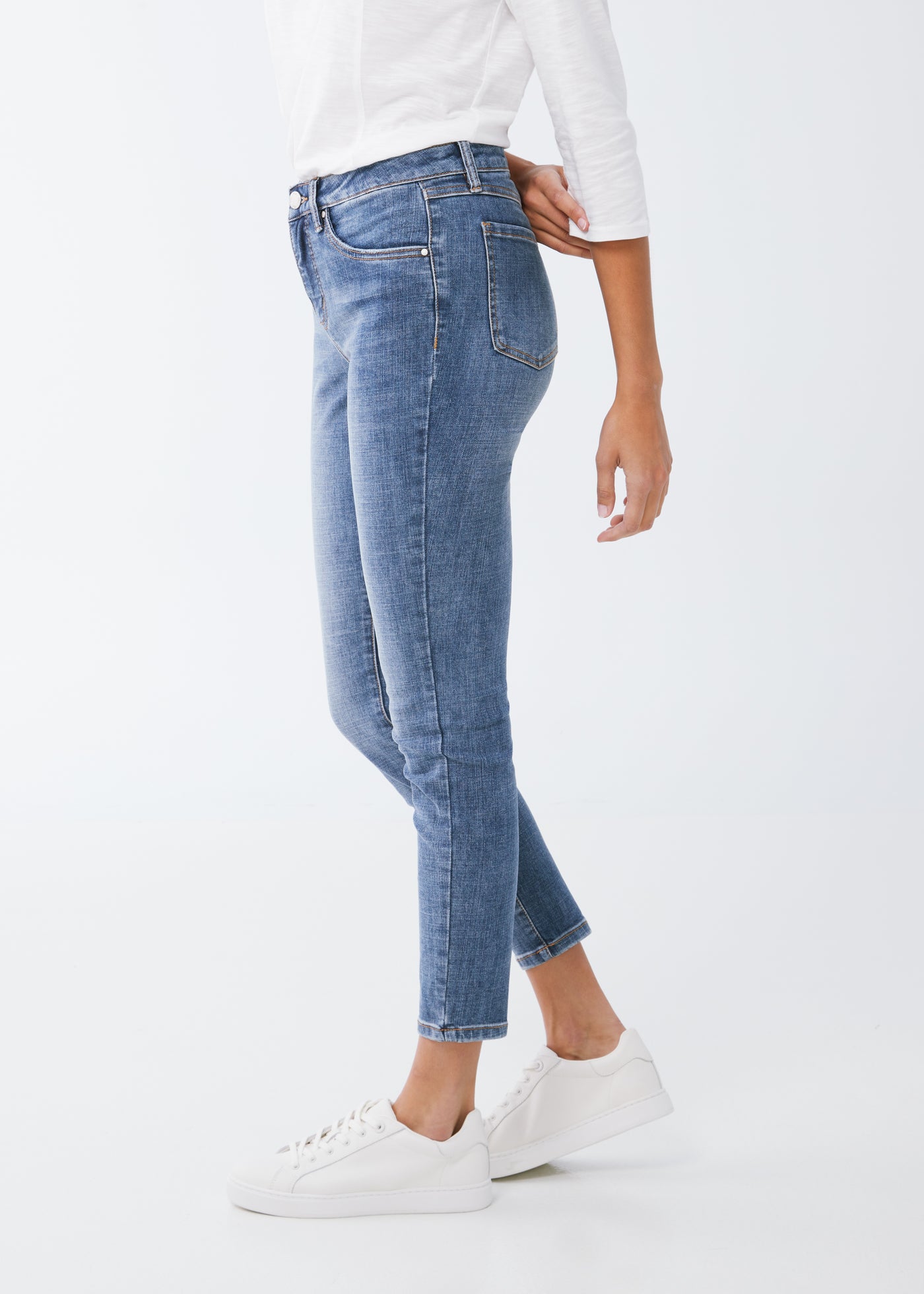 Olivia Slim Ankle French Dressing Jeans