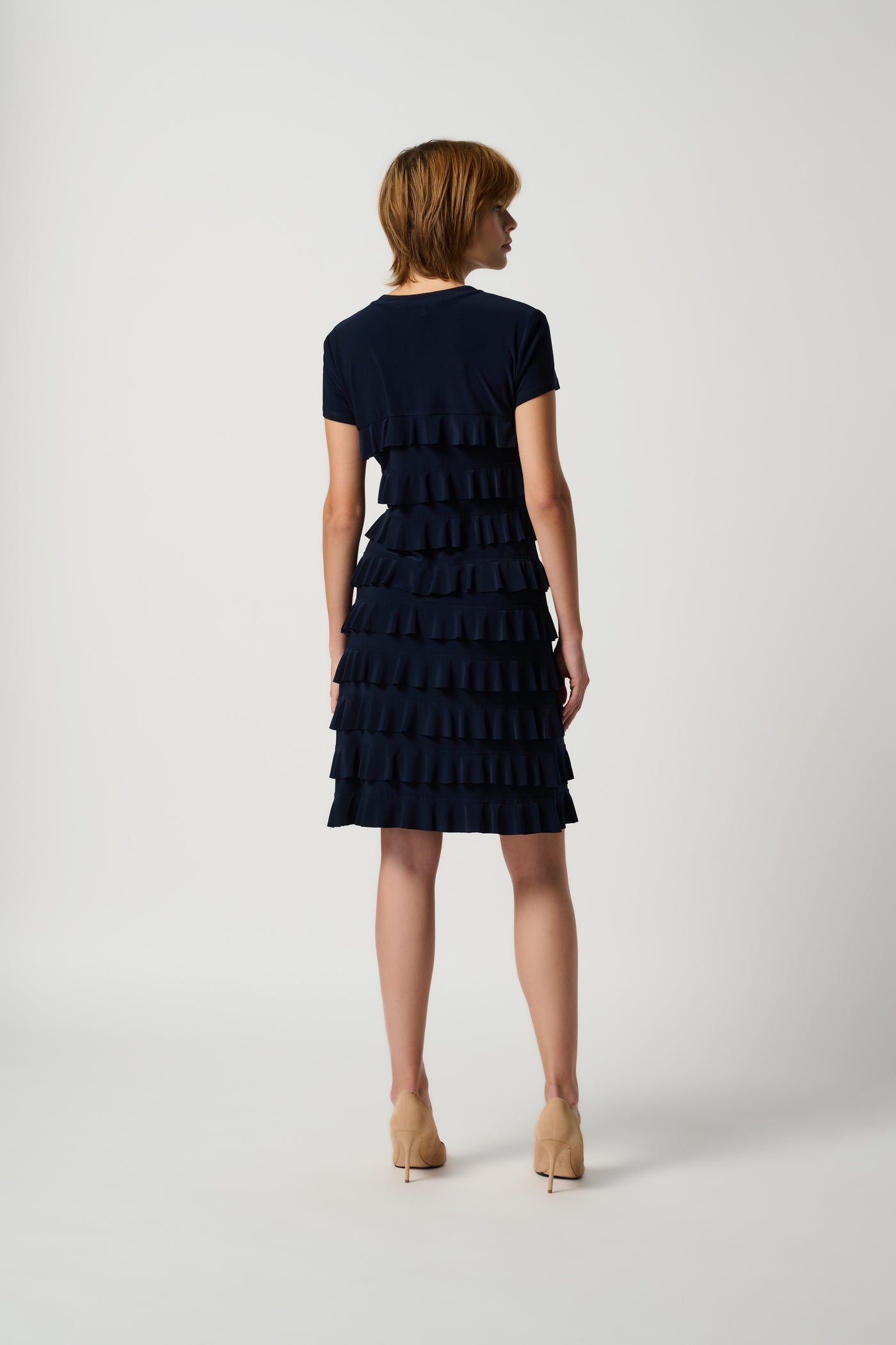 Tiered Ruffle Dress Joseph Ribkoff