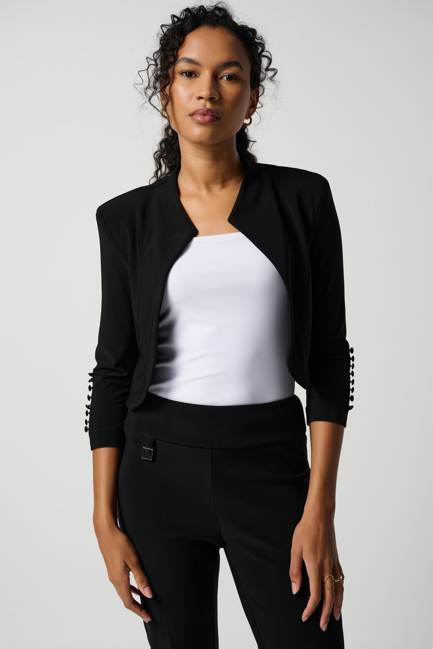 Button Accent Bolero Joseph Ribkoff