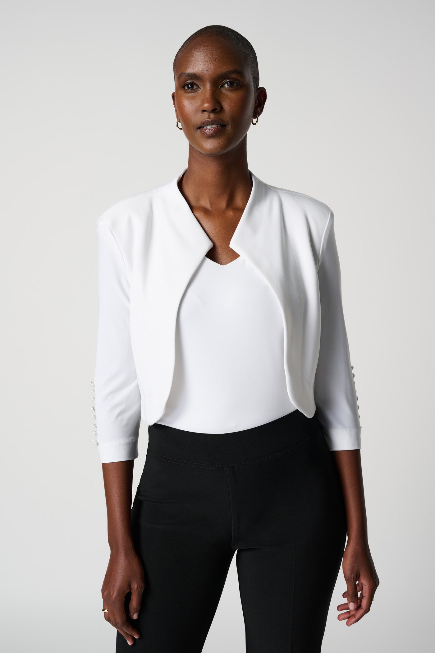 Button Accent Bolero Joseph Ribkoff