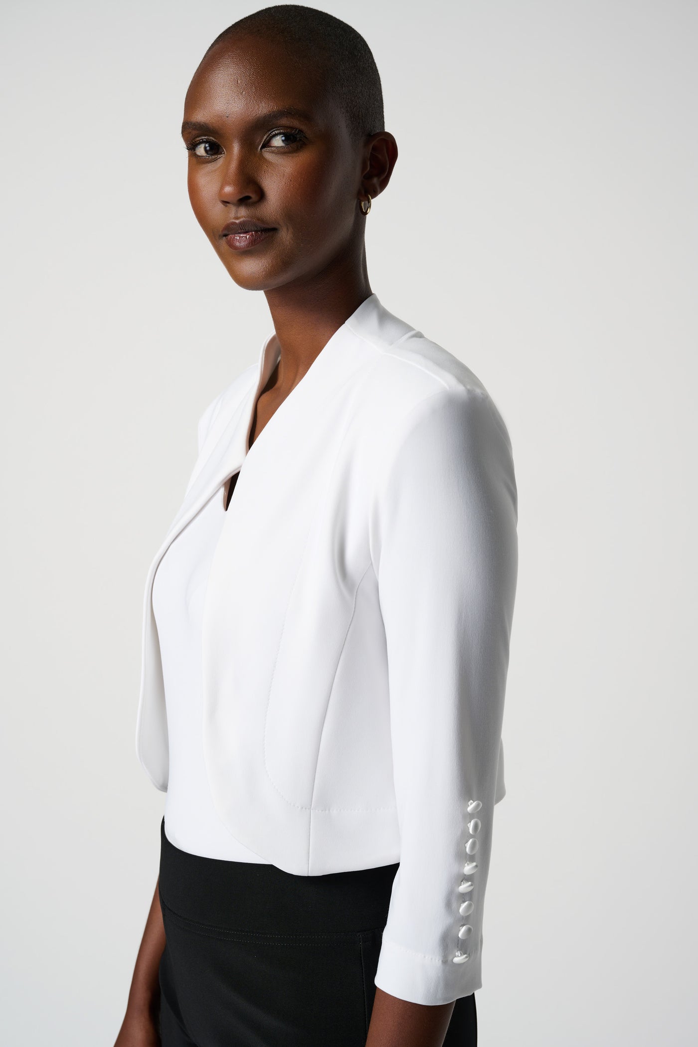 Button Accent Bolero Joseph Ribkoff