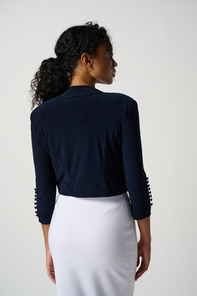 Button Accent Bolero Joseph Ribkoff