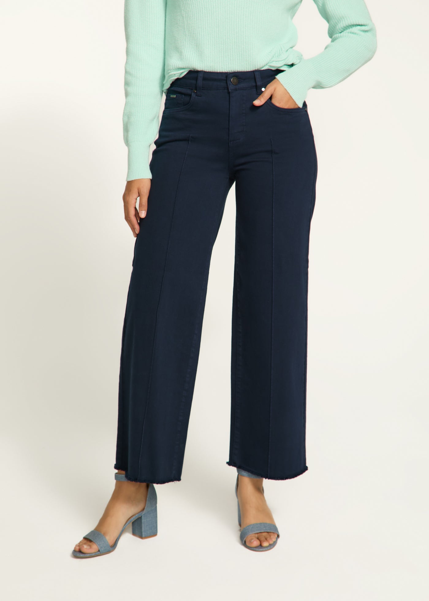 Olivia Wide Ankle French Dressing Jeans