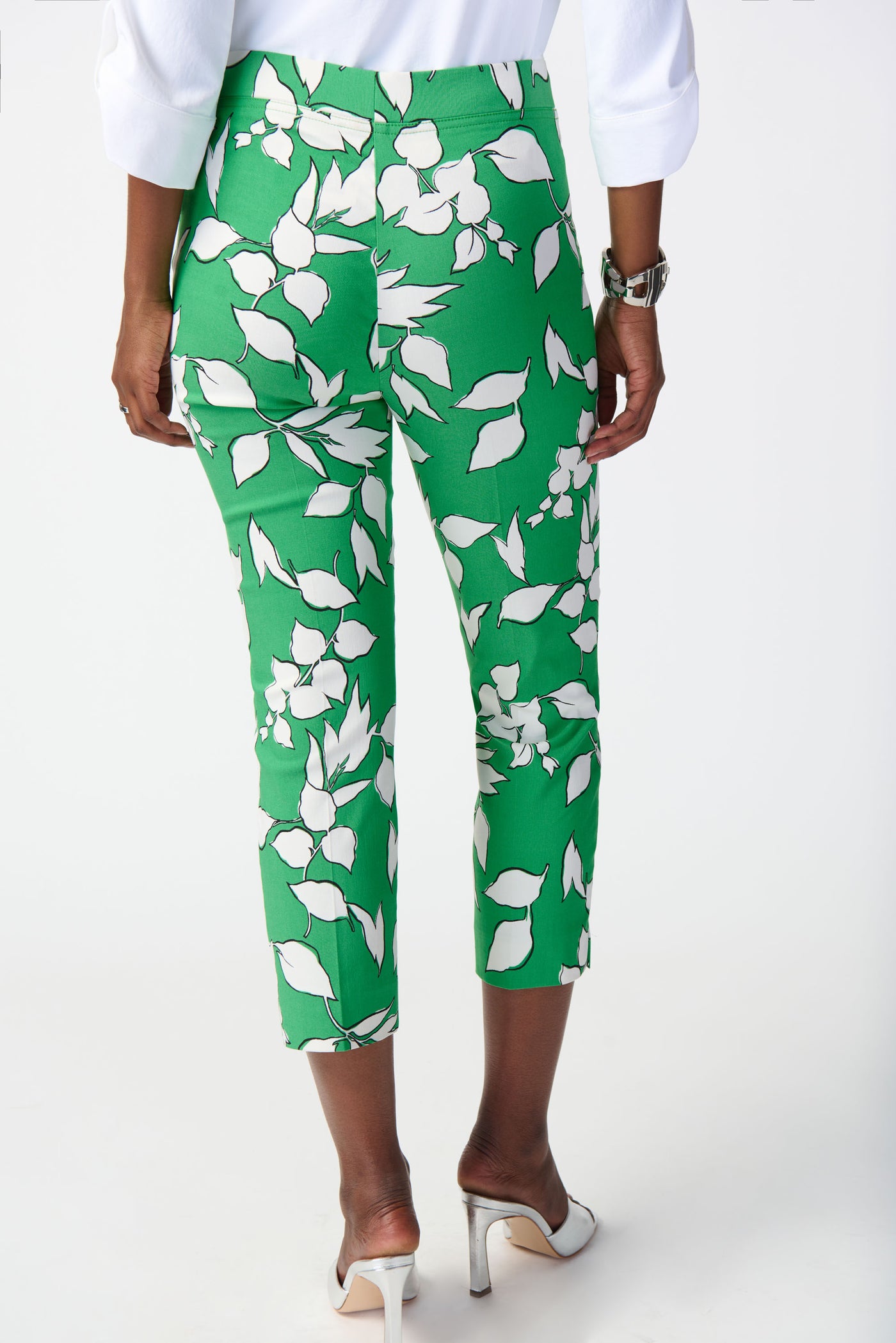 Joseph Ribkoff Leaf Print Millennium Pull-On Pants 