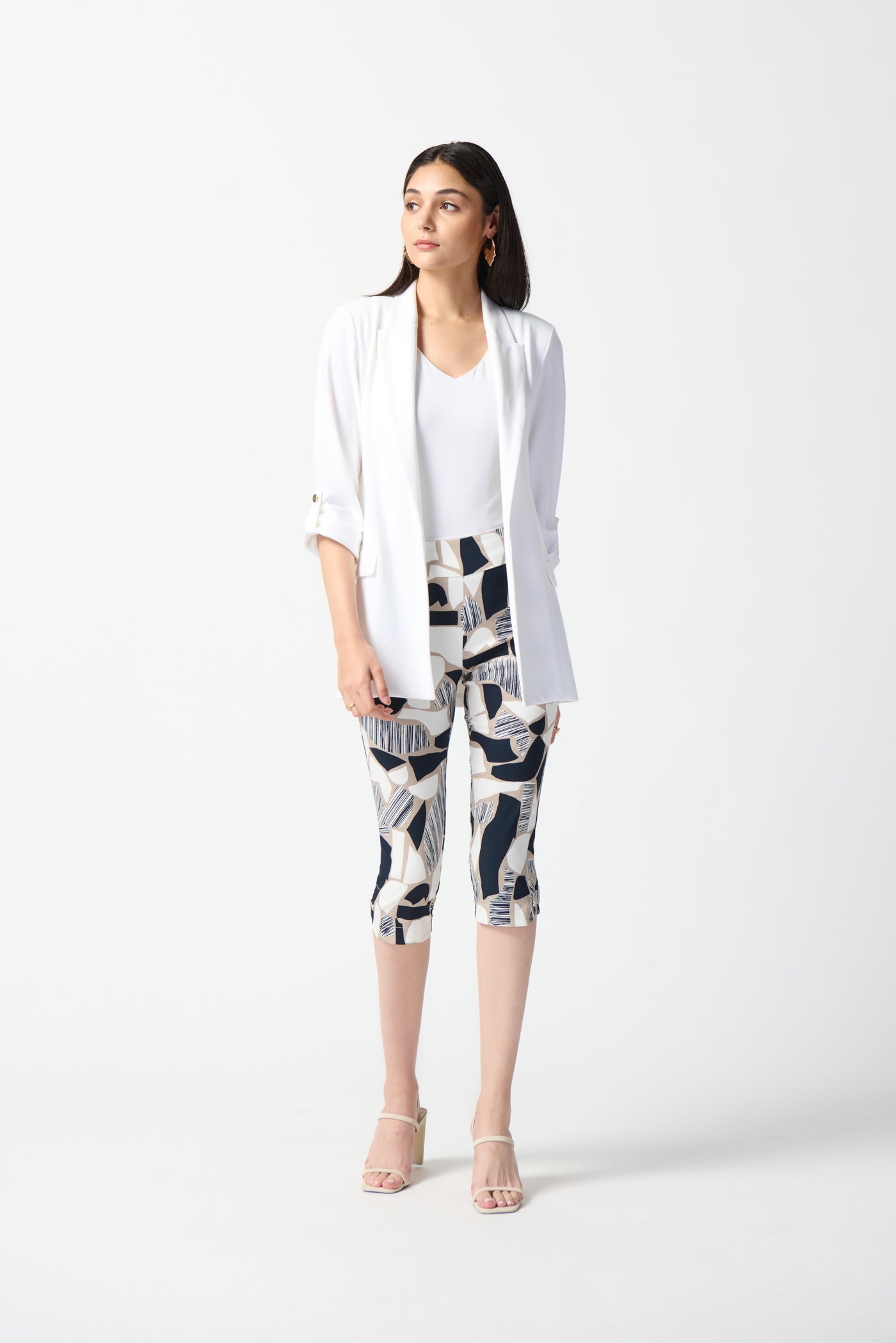 Millennium Abstract Print Capri Pants Joseph Ribkoff