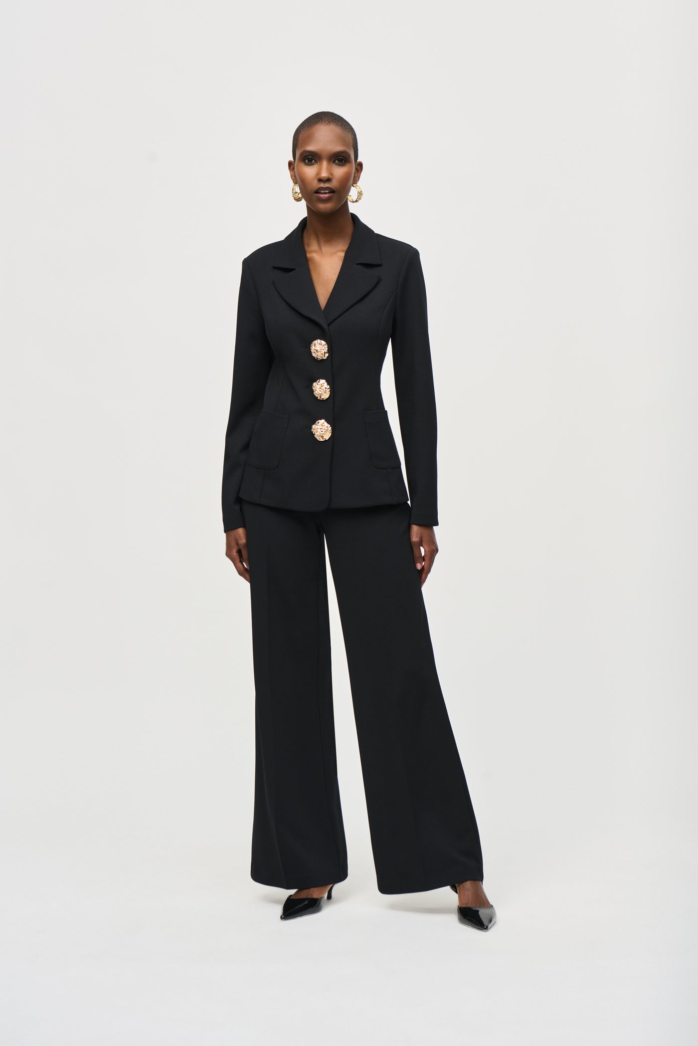 Scuba Crepe Wide-Leg Pull-On Pants Joseph Ribkoff