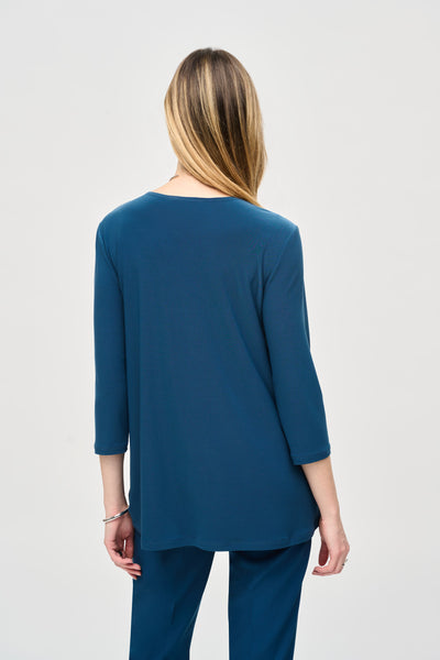 Silky Knit Fit-and-Flare Top Joseph Ribkoff