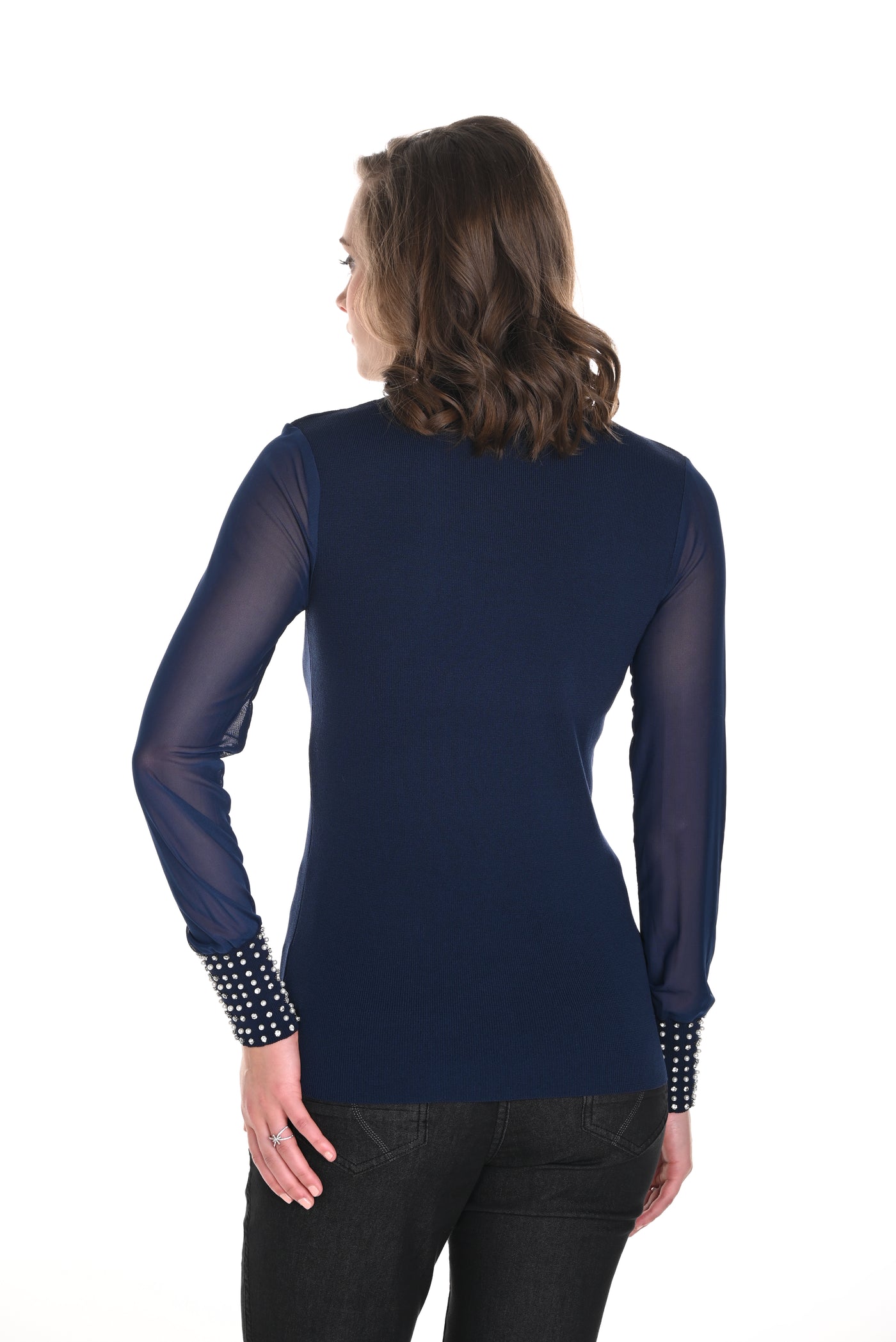 Chic Mock Neck Pullover Frank Lyman