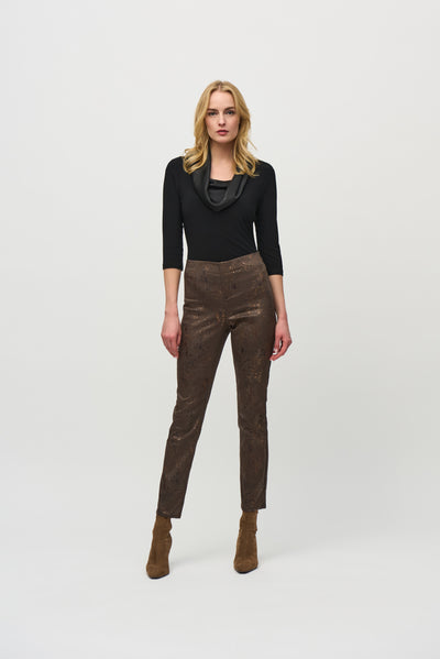 Foiled Animal Classic Slim Denim Pants Joseph Ribkoff