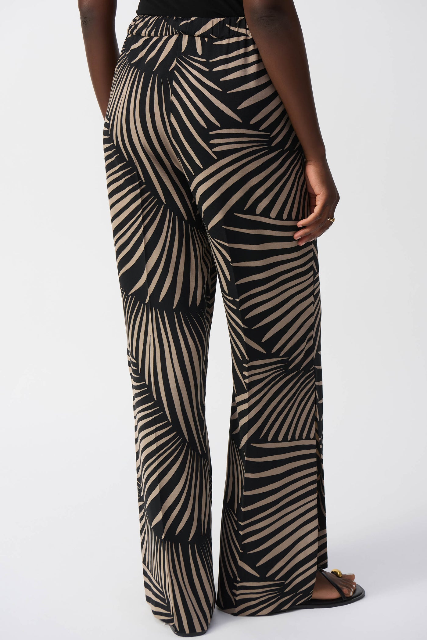 Gauze Tropical Print Wide-Leg Pants Joseph Ribkoff