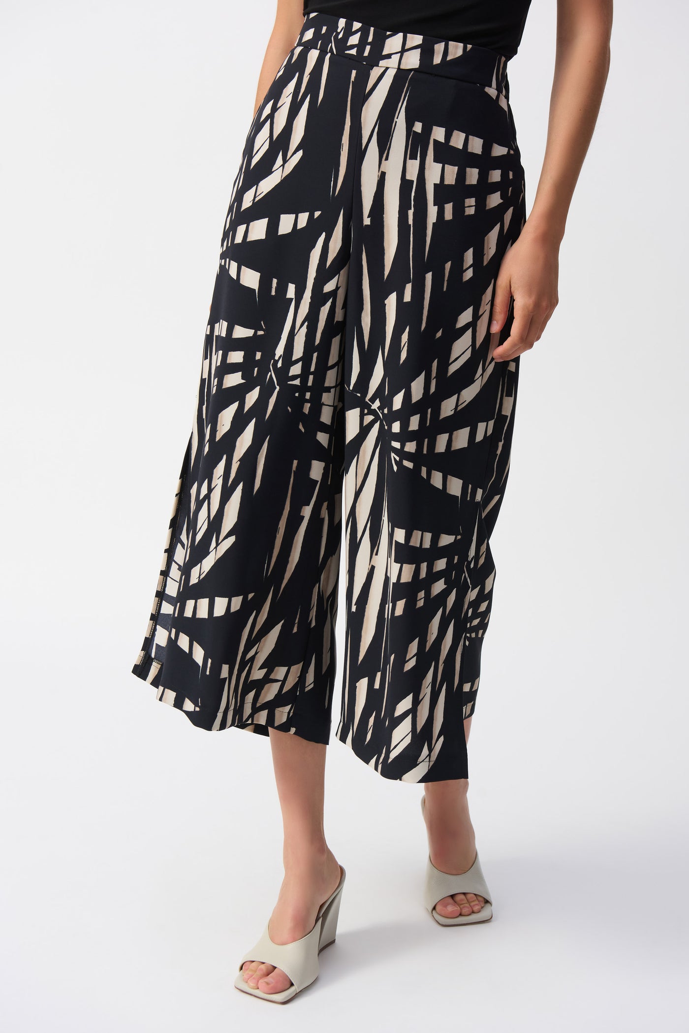 Woven Tropical Print Culotte Pants Joseph Ribkoff