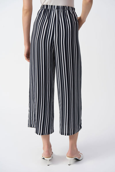 Woven Stripe Print Culotte Pants Joseph Ribkoff