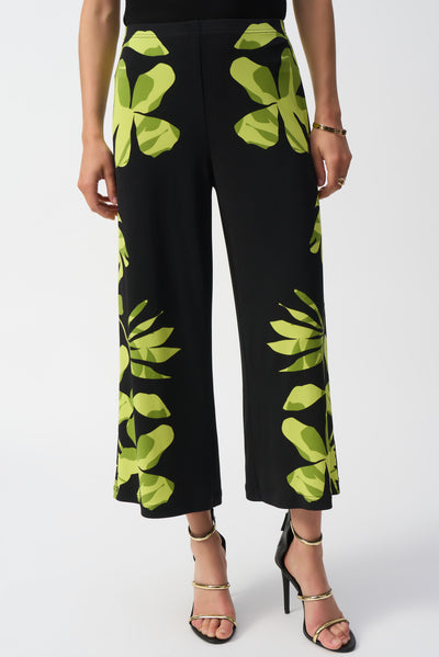 Silky Knit Floral Print Culotte Pants Joseph Ribkoff