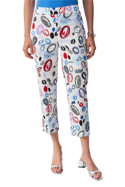 Millennium Abstract Print Crop Pants Joseph Ribkoff