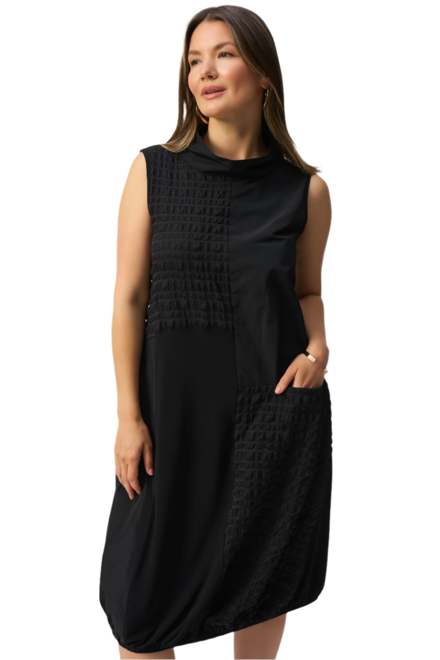 Bubble Jacquard Sleeveless Cocoon Dress Joseph Ribkoff