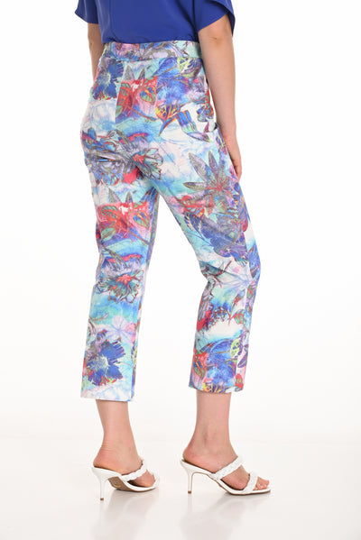 Tropical Bloom Cropped Pants Frank Lyman