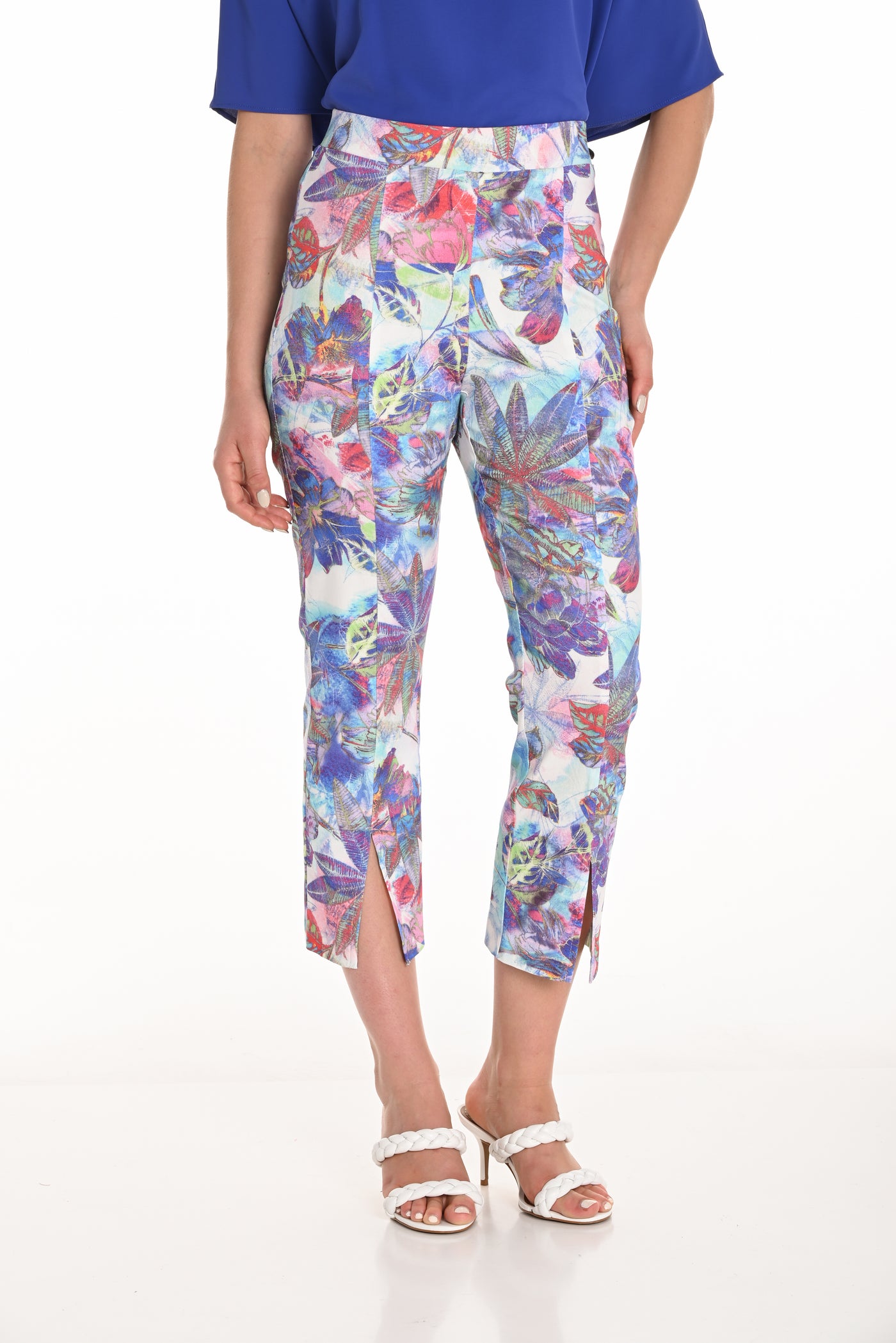 Tropical Bloom Cropped Pants Frank Lyman