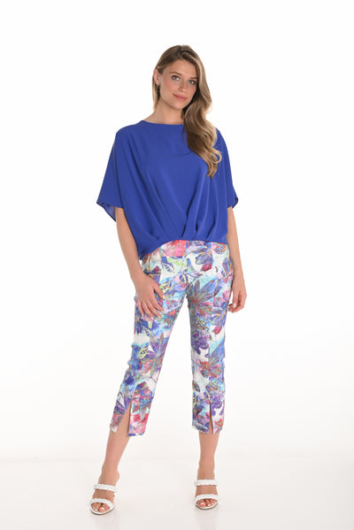 Tropical Bloom Cropped Pants Frank Lyman