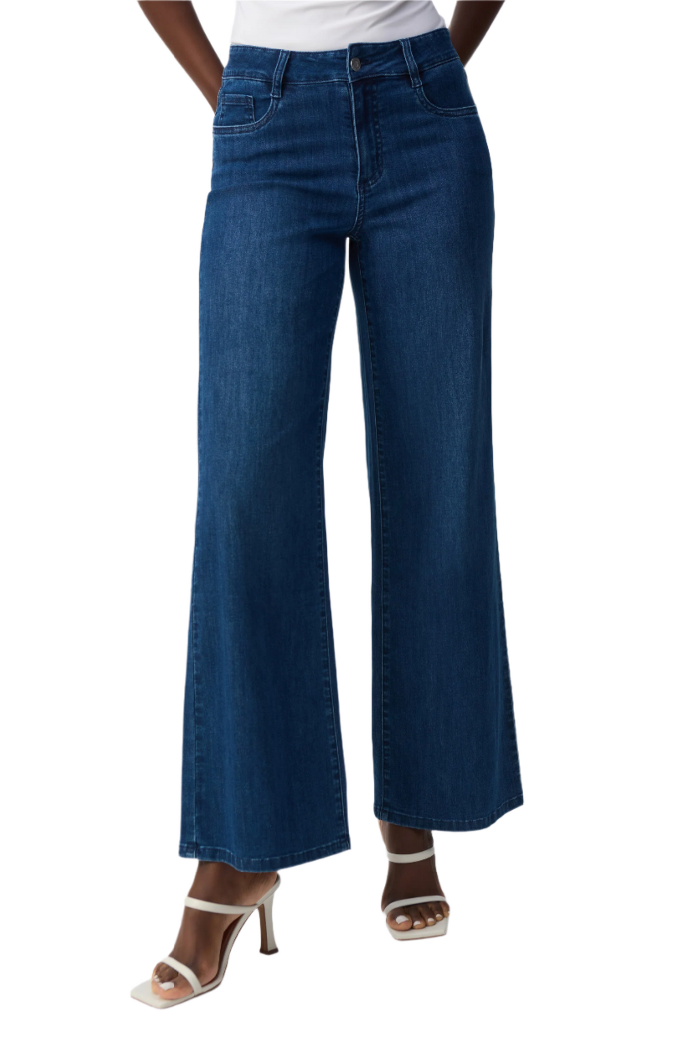 Classic Wide-Leg Stretch Jeans Joseph Ribkoff