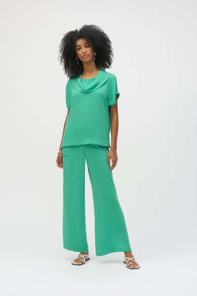 Gauze Cowl Neck Straight Top Joseph Ribkoff