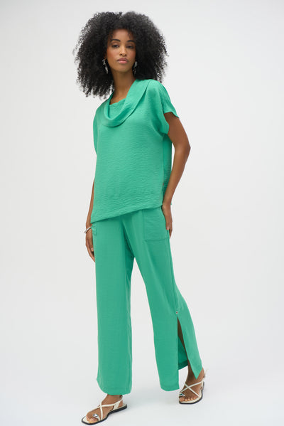 Gauze Cowl Neck Straight Top Joseph Ribkoff