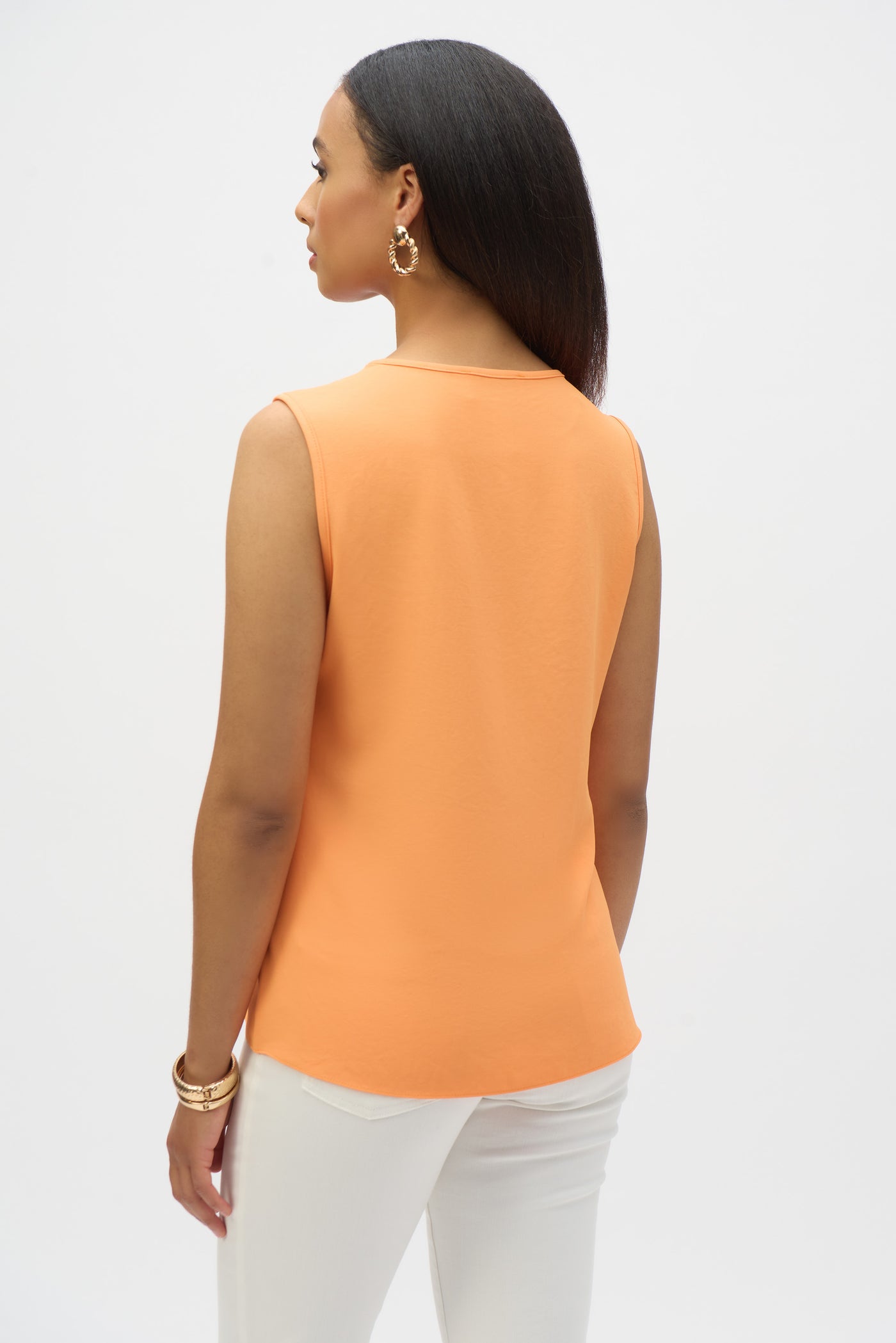 Eggshell Sleeveless Straight Top Joseph Ribkoff