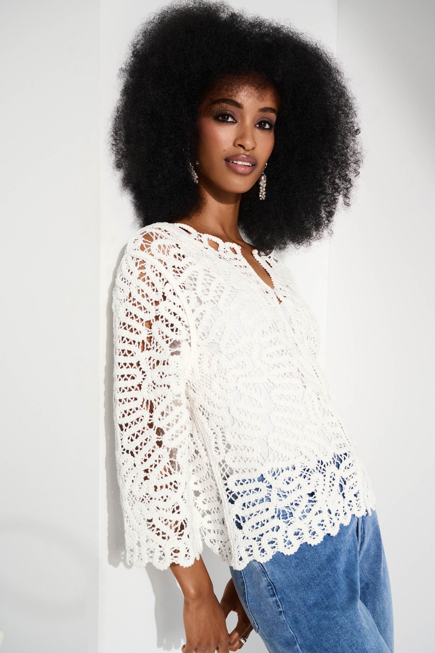 Crochet Sweater Knit Cover-Up