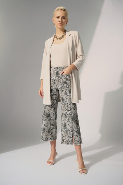 Stretch Denim Python Print Culotte Pants Joseph Ribkoff