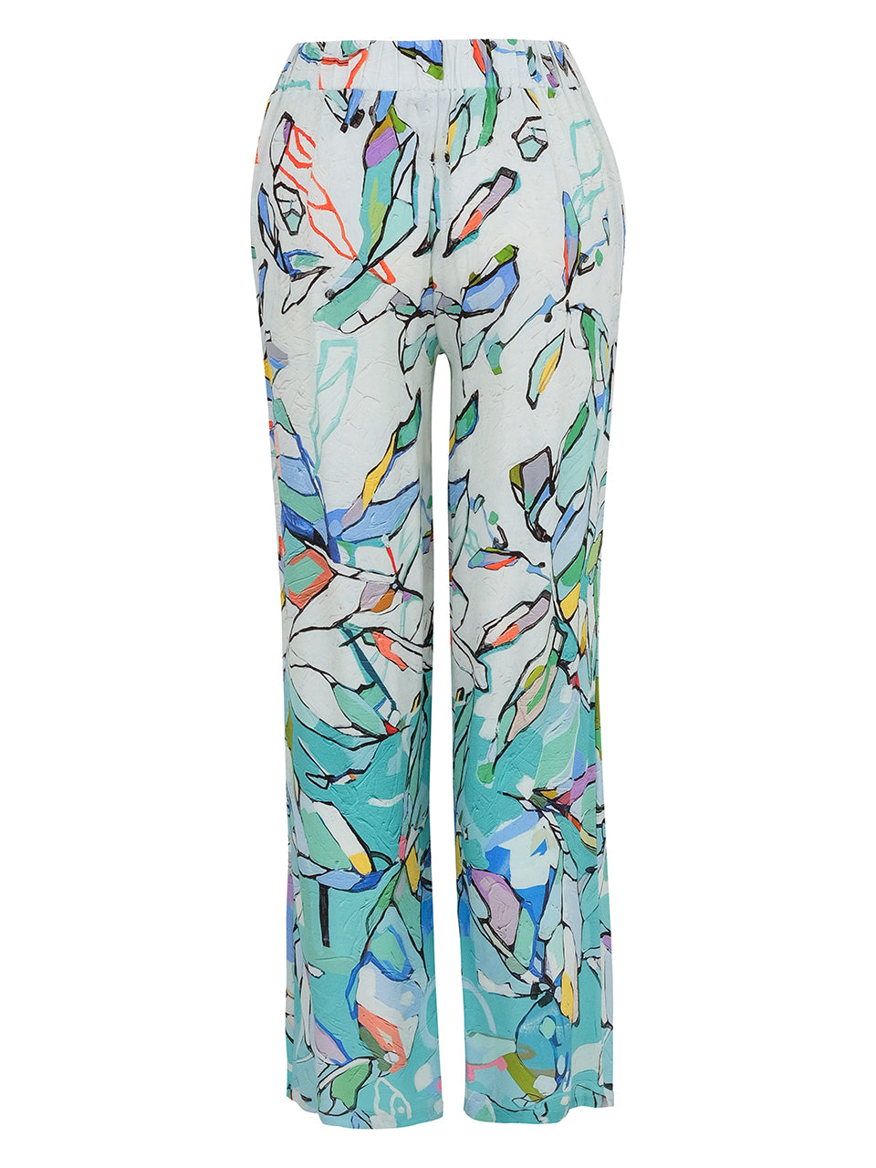 Abstract Print Wide-Leg Pants Dolcezza