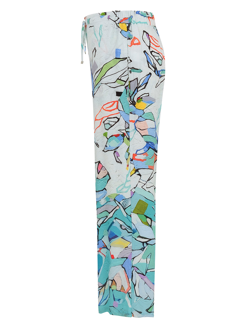 Abstract Print Wide-Leg Pants Dolcezza