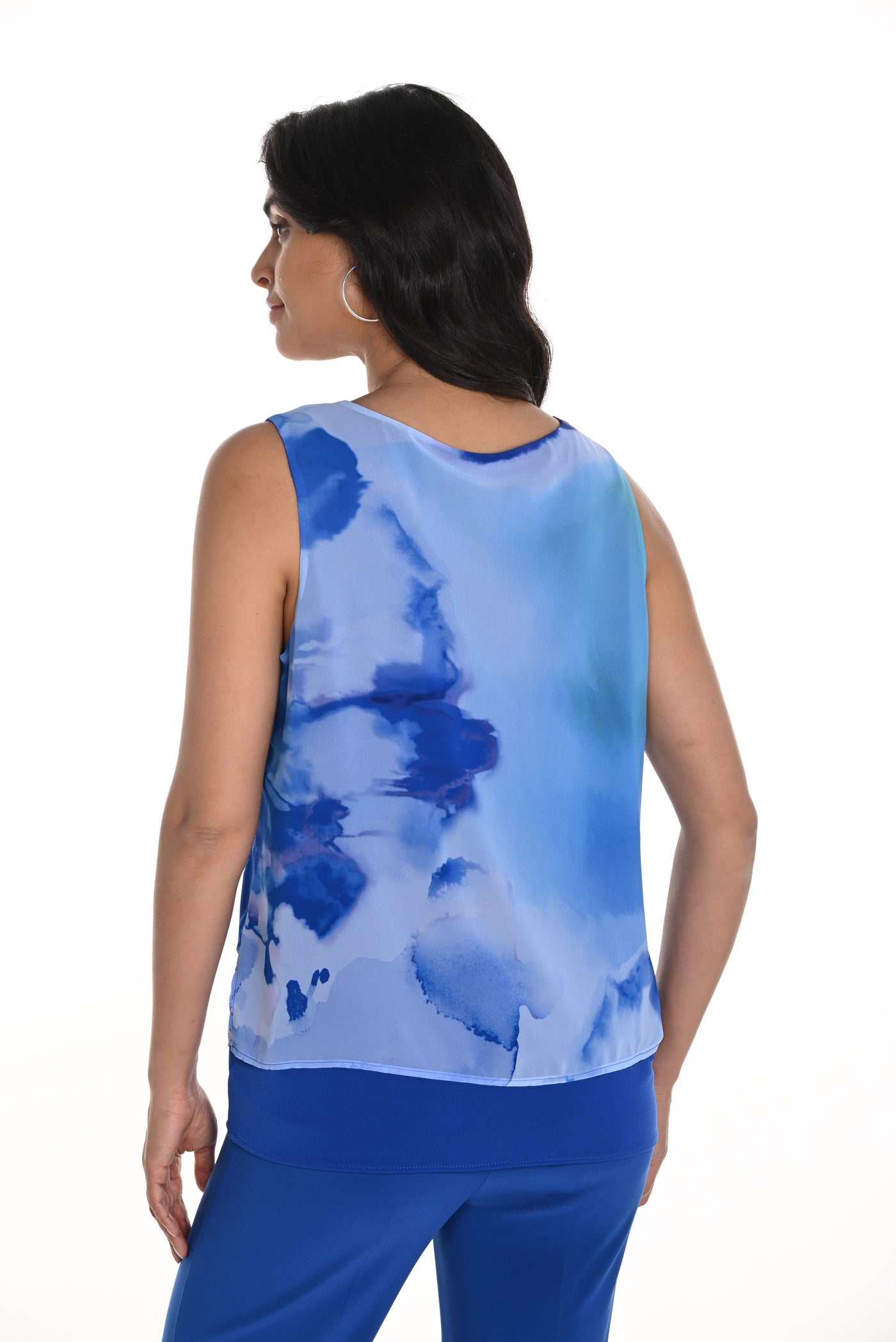 Watercolor Layered Sleeveless Top Frank Lyman