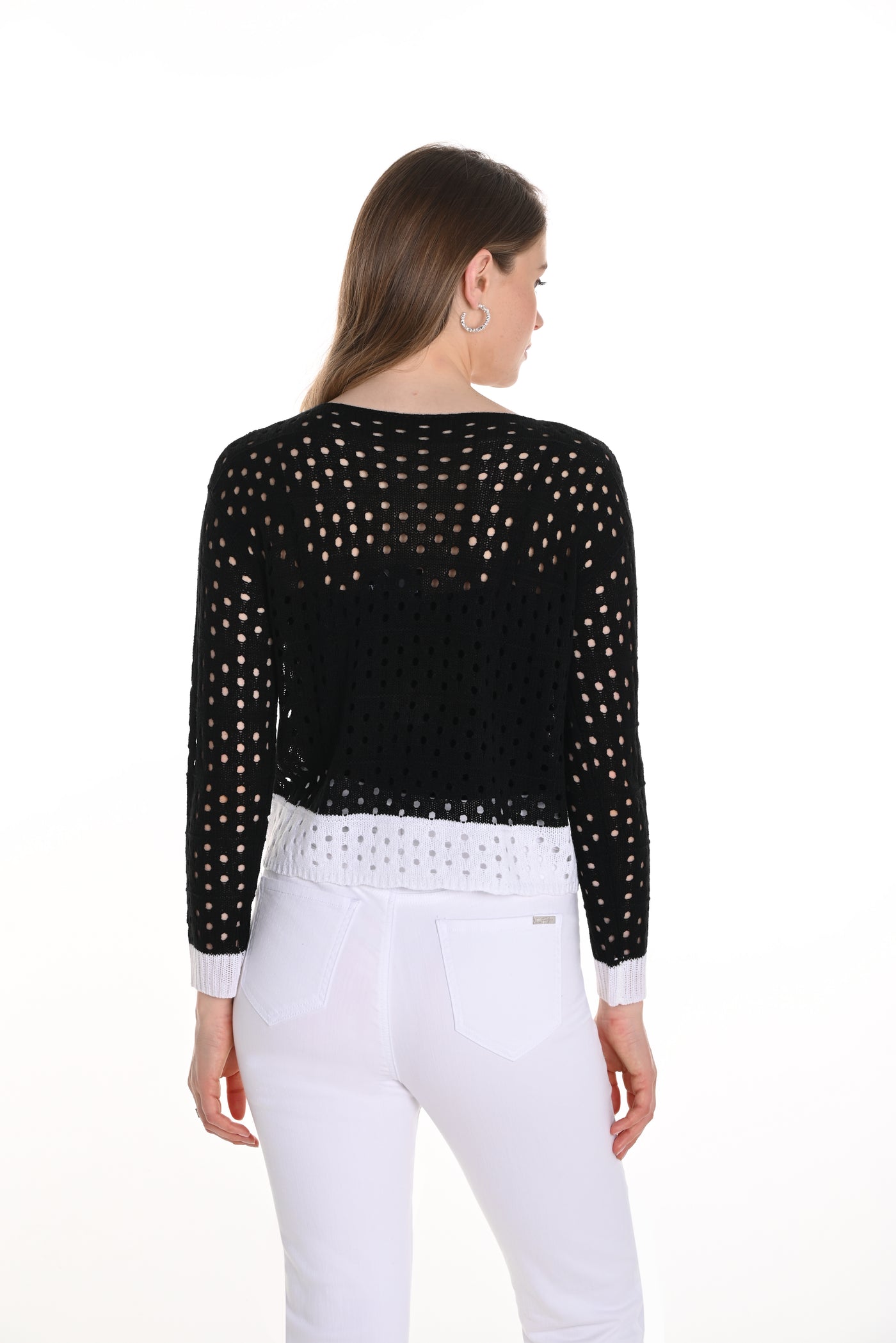 Floral Crochet Pullover Frank Lyman