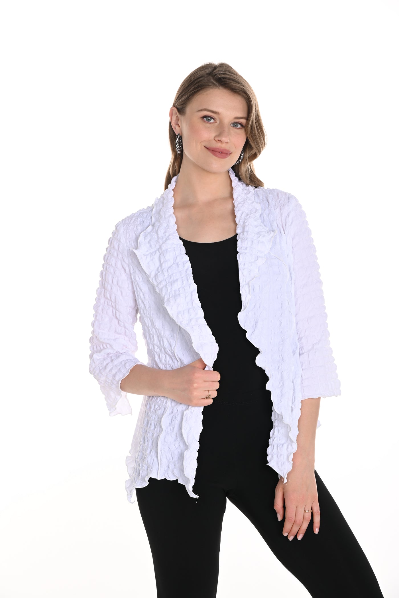 Relaxed Fit Open-Front Cardigan Frank Lyman