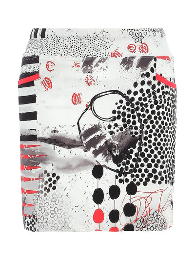 Abstract Print A-Line Skirt Dolcezza