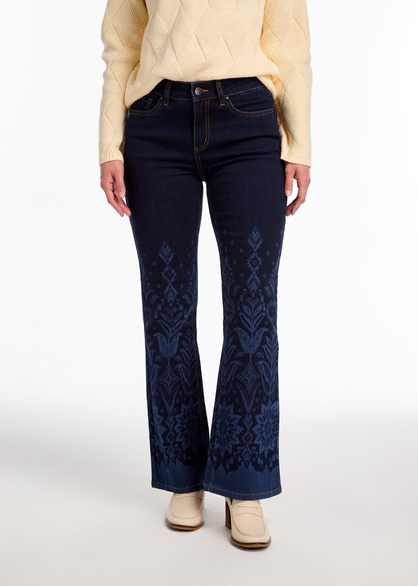 Olivia Flare Leg French Dressing Jeans