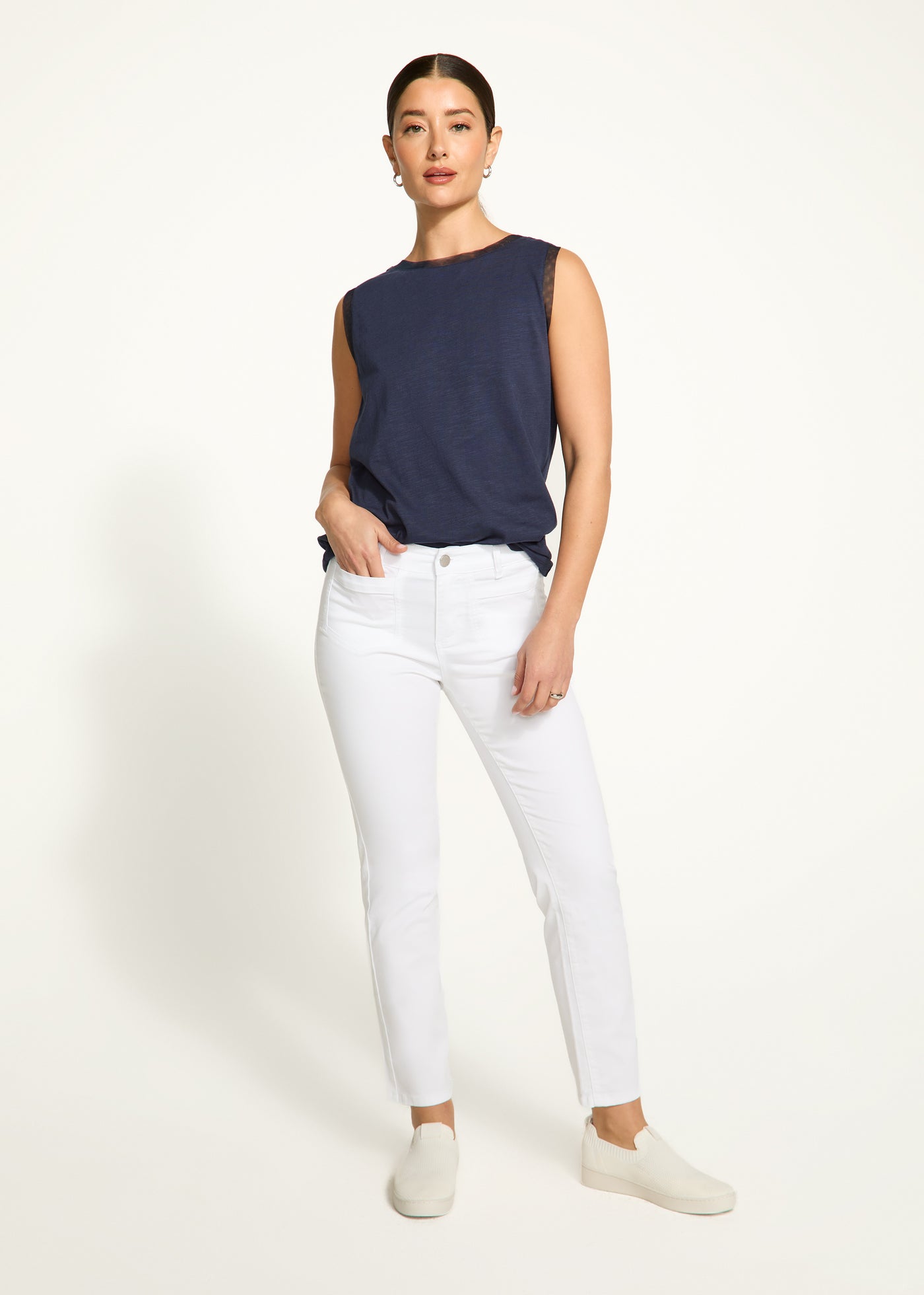 Boat Neck Cami French Dressing Jeans