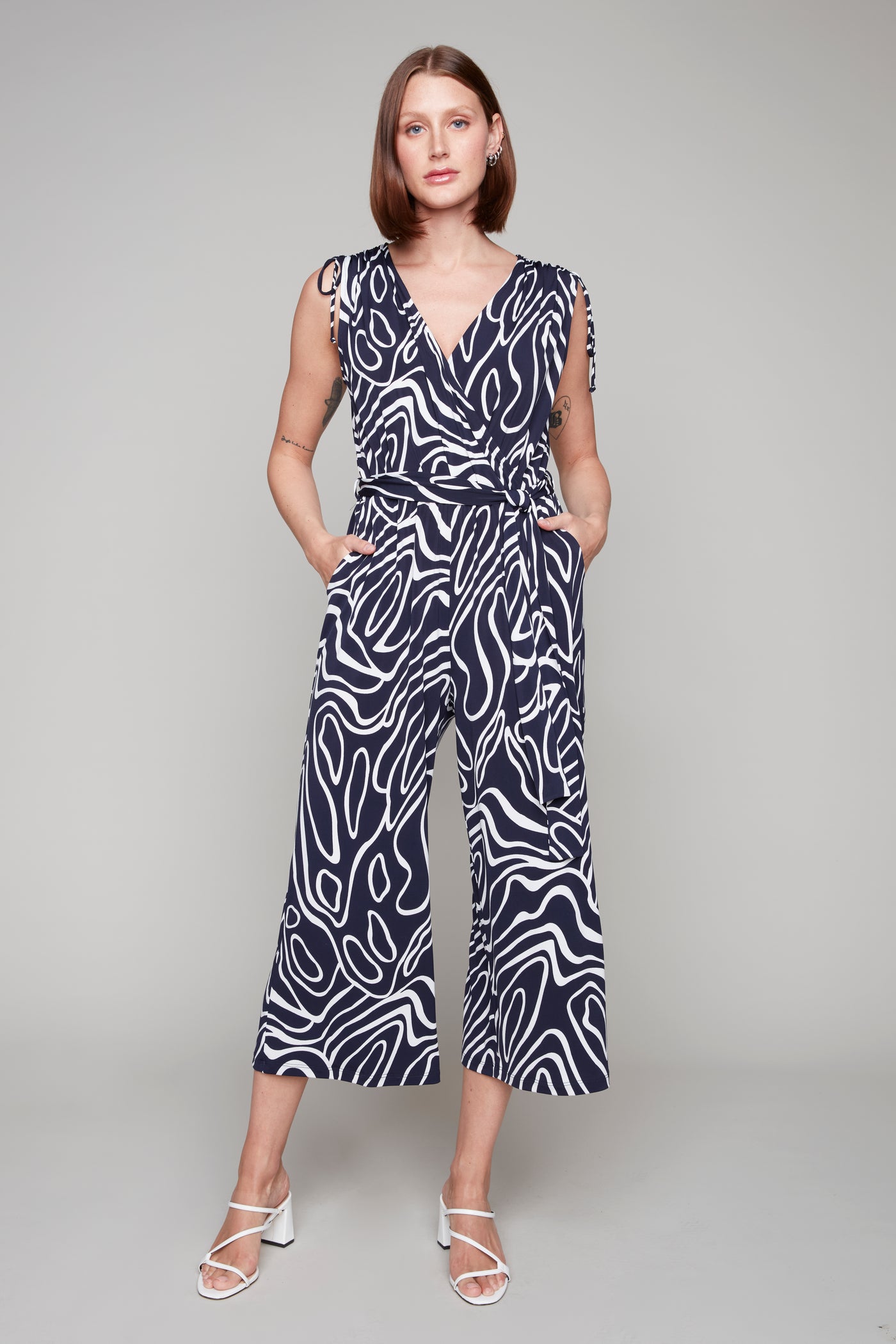 Sleeveless Novelty Jumpsuit Compli K