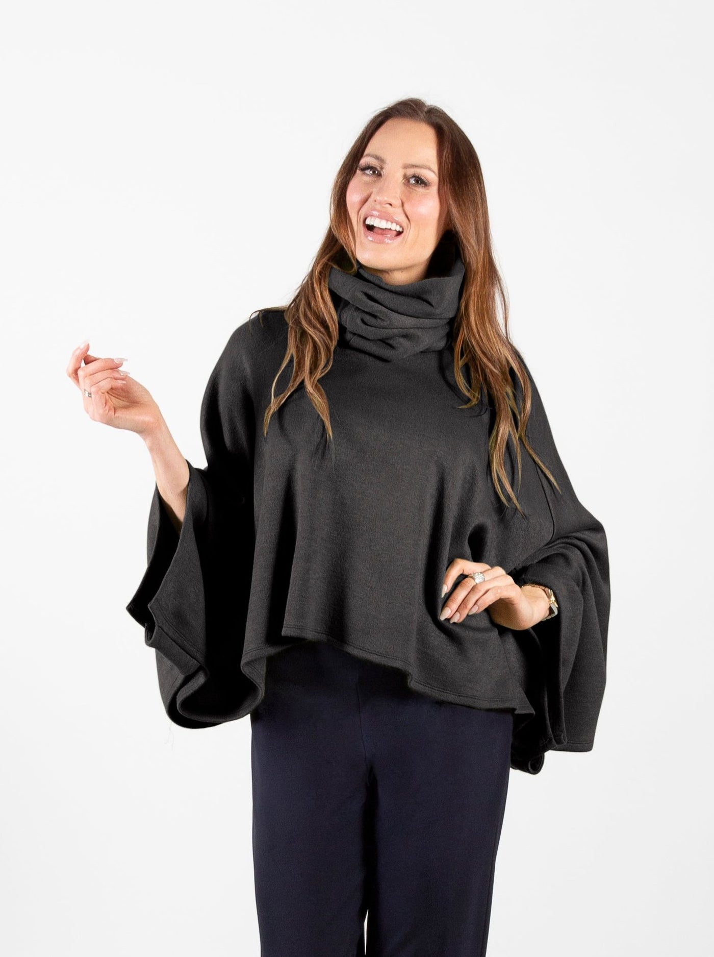 Poncho Set with Removable Cowlneck Pure Essence