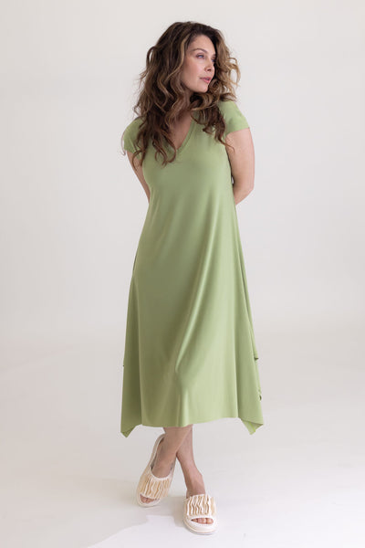 Splice V-Neck Dress Sympli