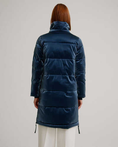 Iridescent Mid-Length Puffer Jacket Nikki Jones