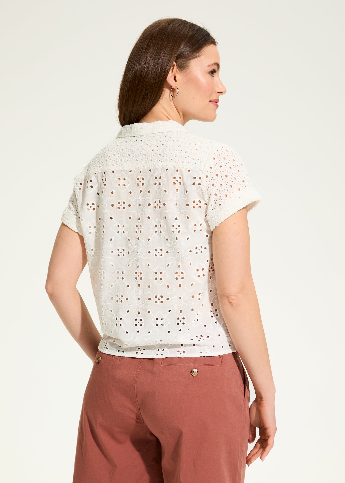 Short Sleeve Eyelet Shirt French Dressing Jeans