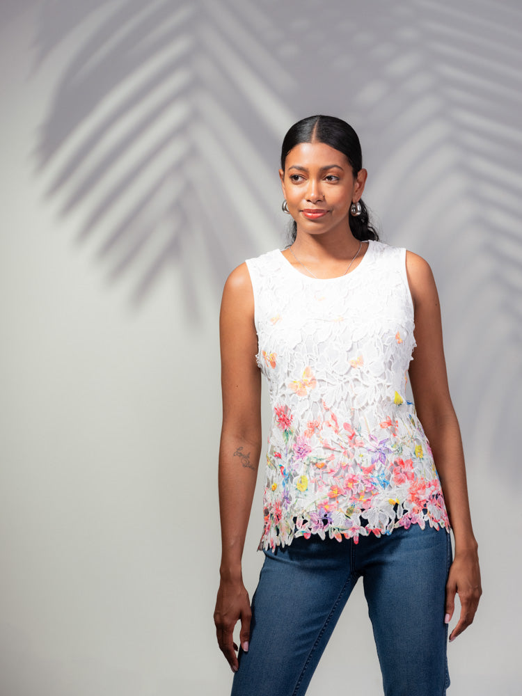 Lace Flower Top Alison Sheri