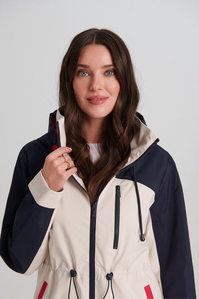 Colorblock Hooded Anorak Nikki Jones