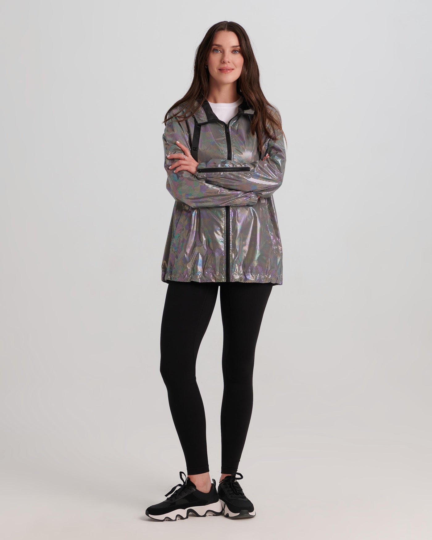 Reflective Long Hooded Jacket Nikki Jones