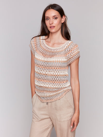 Crochet Cap Sleeve Top Charlie B